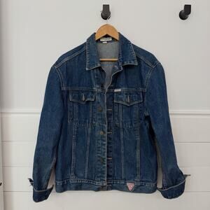 GEORGES MARCIANO for GUESS Vintage Denim Trucker Y2KJacket Men’s Size Large L